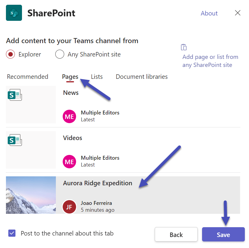 Microsoft Lists Forms in Microsoft Teams